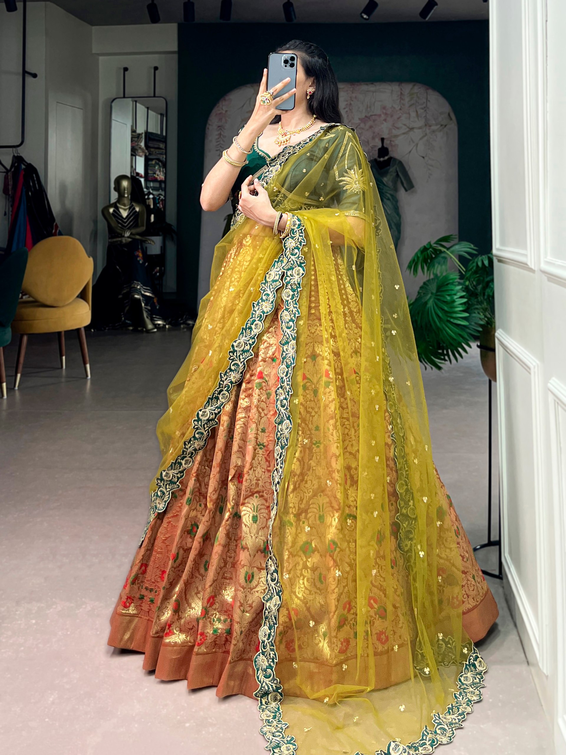 Wedding Special Jacquard Silk Lehenga Choli