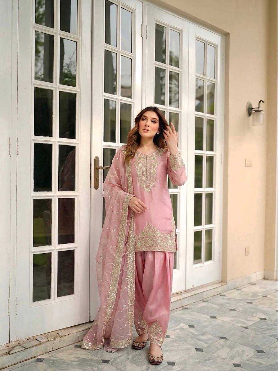 Wedding Special Pink Farsi Salwar Suit