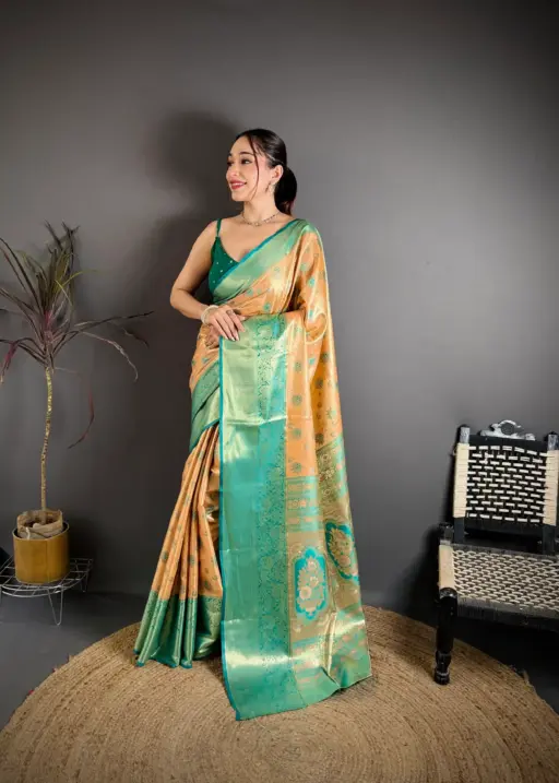 Beautiful kanjivaram Silk Saree for Wedding