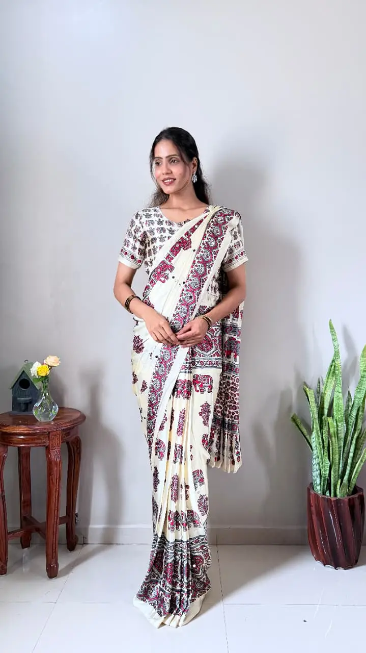 Designer Printed with Real Mirror work