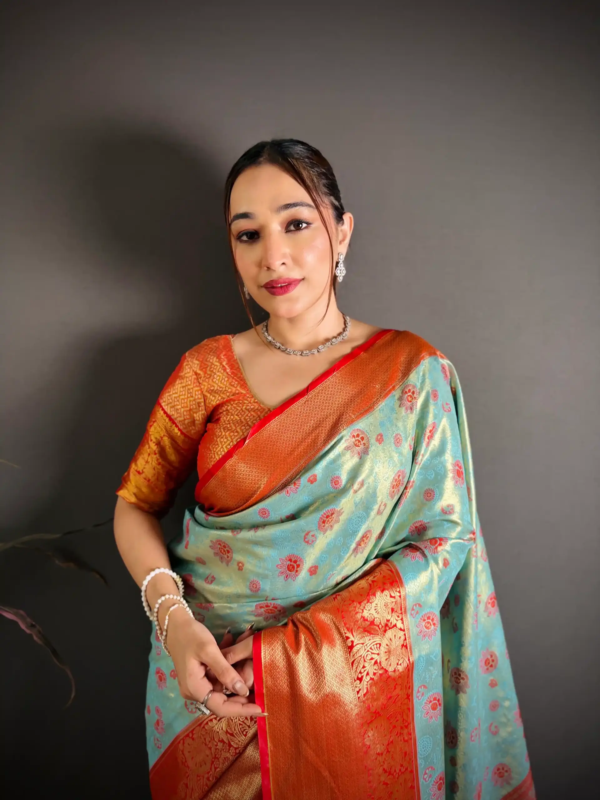 Ganpati Pooja Special Silk Saree