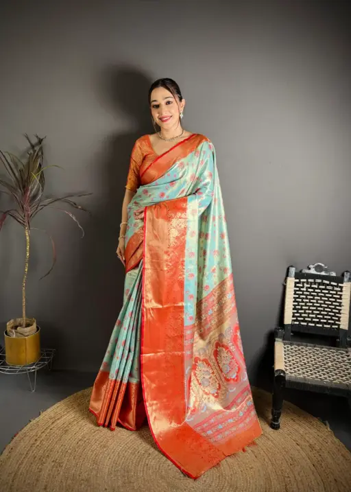 Ganpati Pooja Special Silk Saree