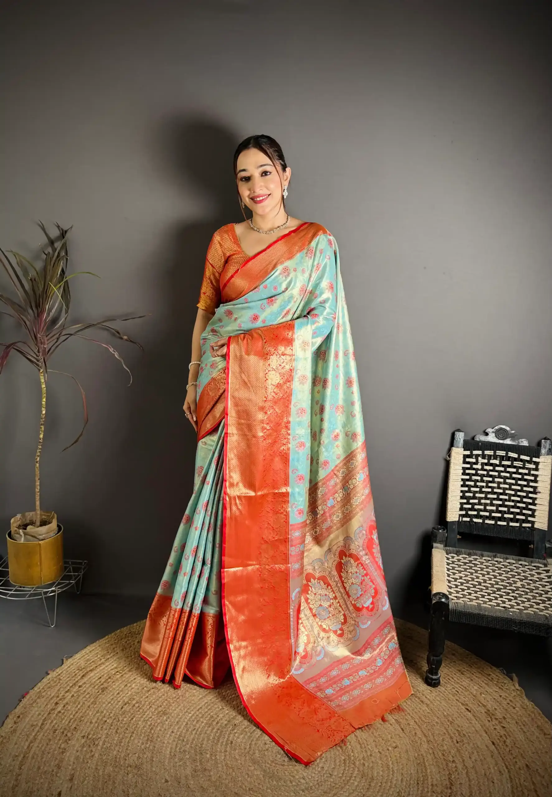 Ganpati Pooja Special Silk Saree