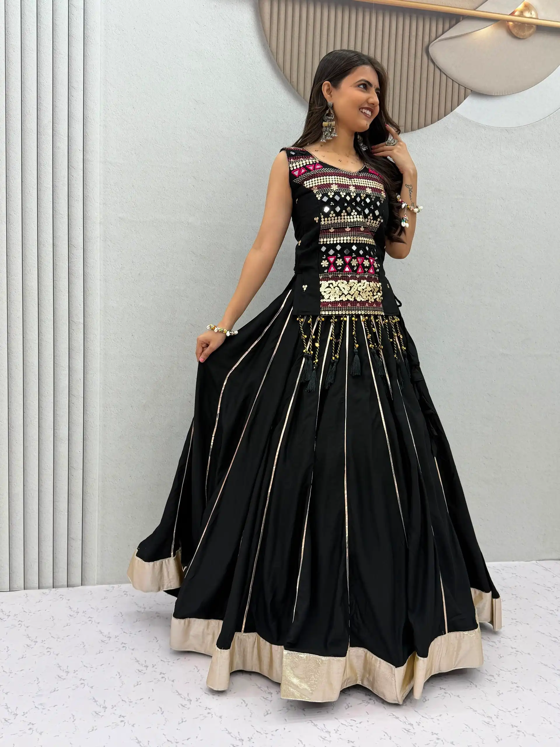 Navratri Special Mother Daughter Chaniya Choli