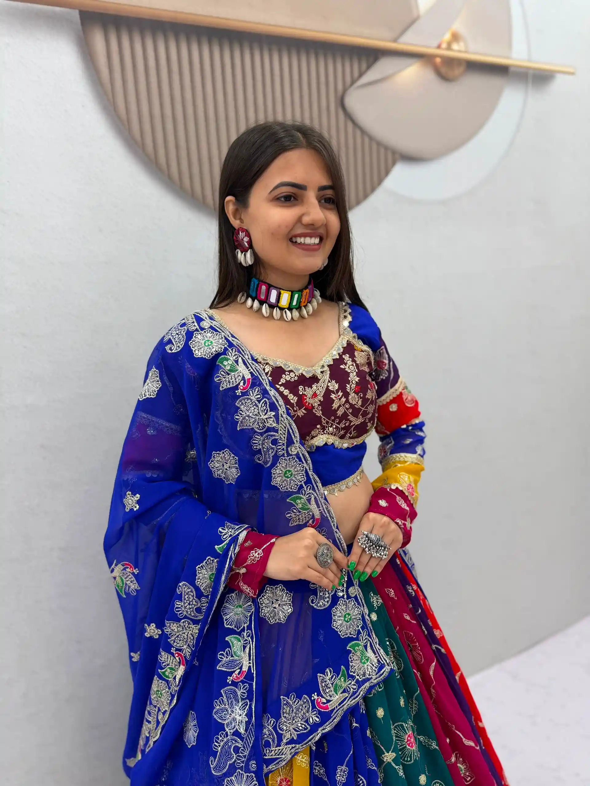 Traditional Multi Color Navratri Chaniya Choli