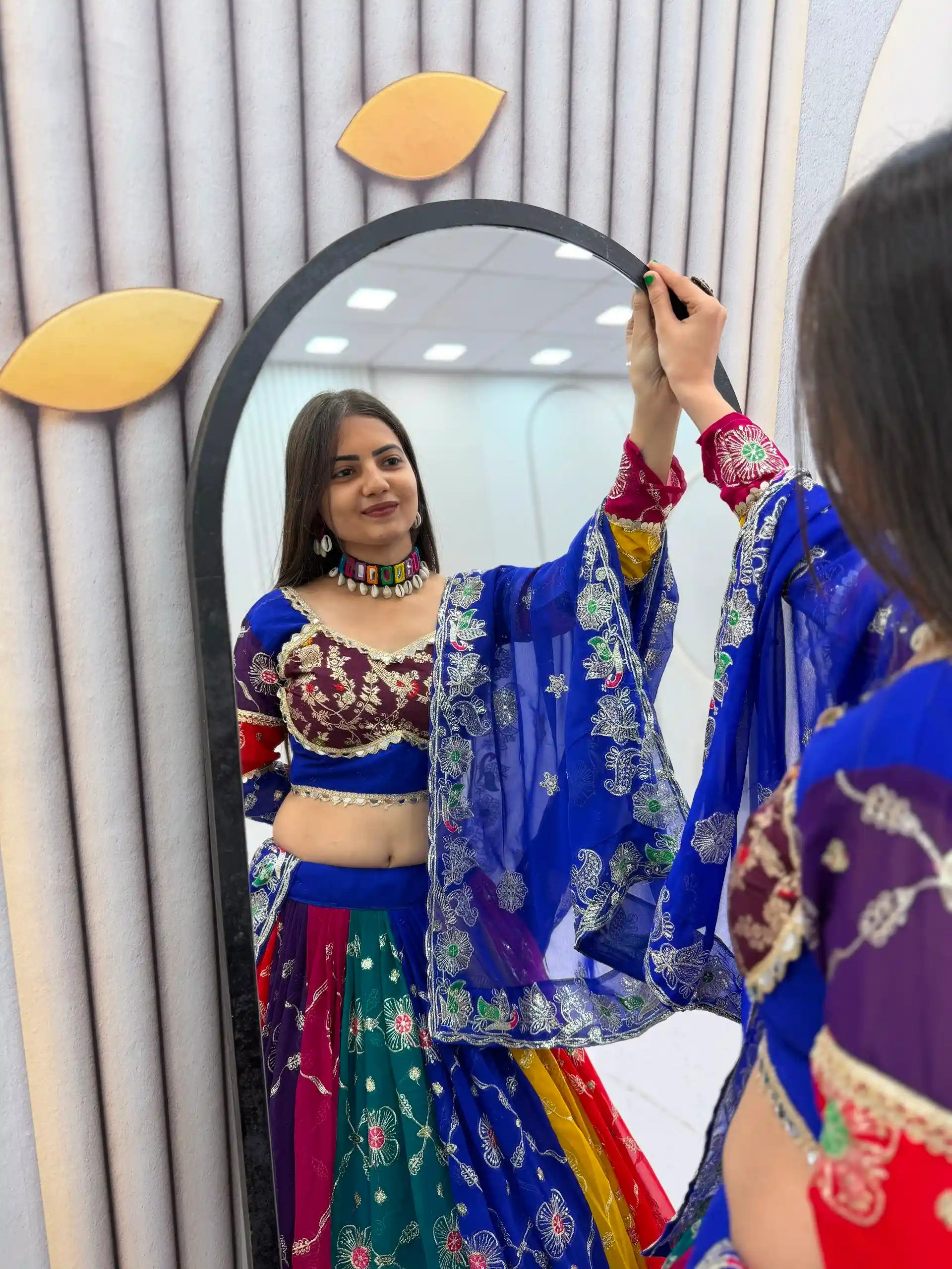 Traditional Multi Color Navratri Chaniya Choli