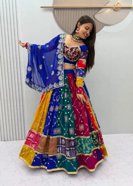 Traditional Multi Color Navratri Chaniya Choli