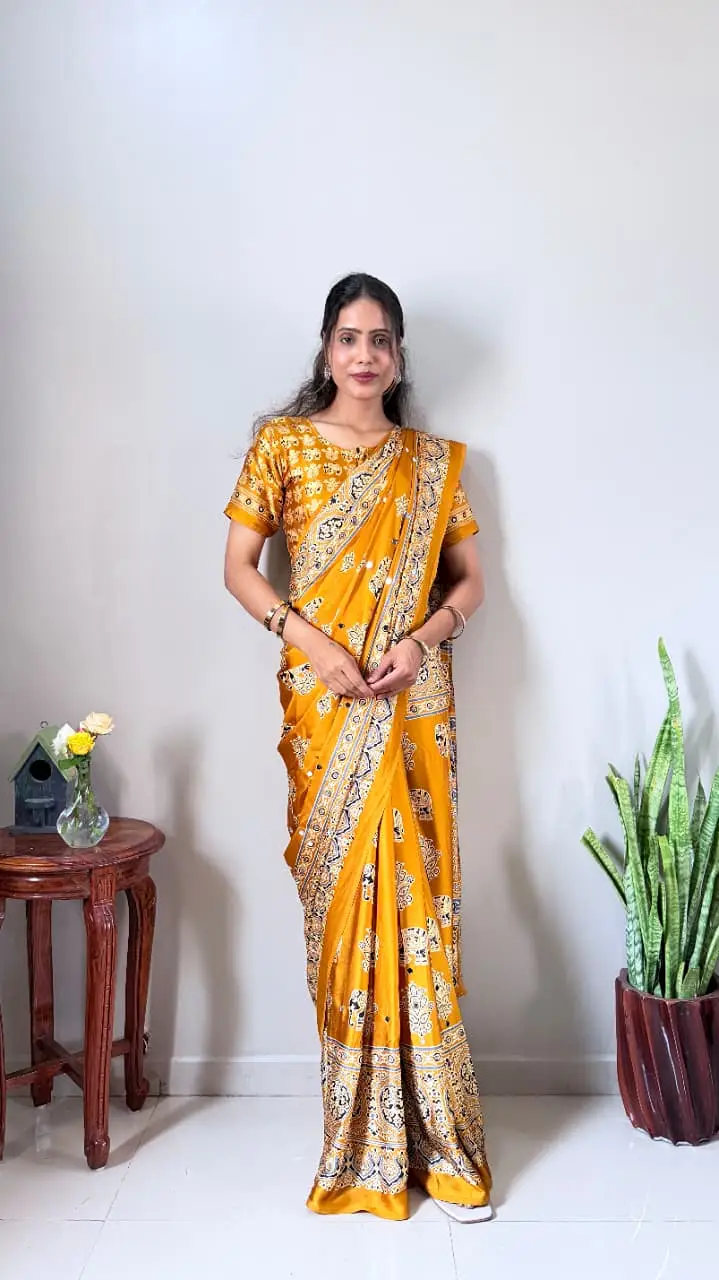 Zip and go saree for Mangala Snanam