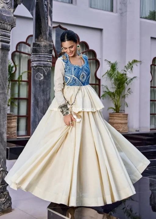 Designer Lehenga with Long Blouse co ord set