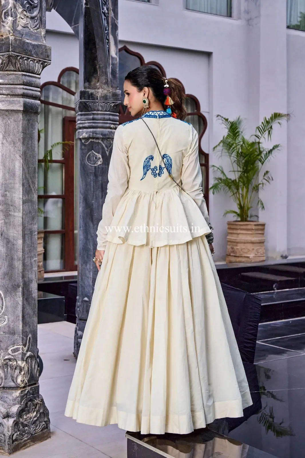 Designer Lehenga with Long Blouse co ord set