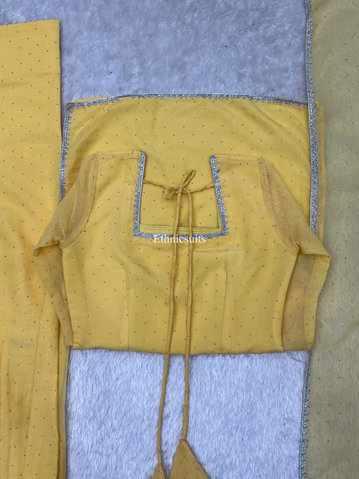 Pastel Yellow Farsi Salwar Suit