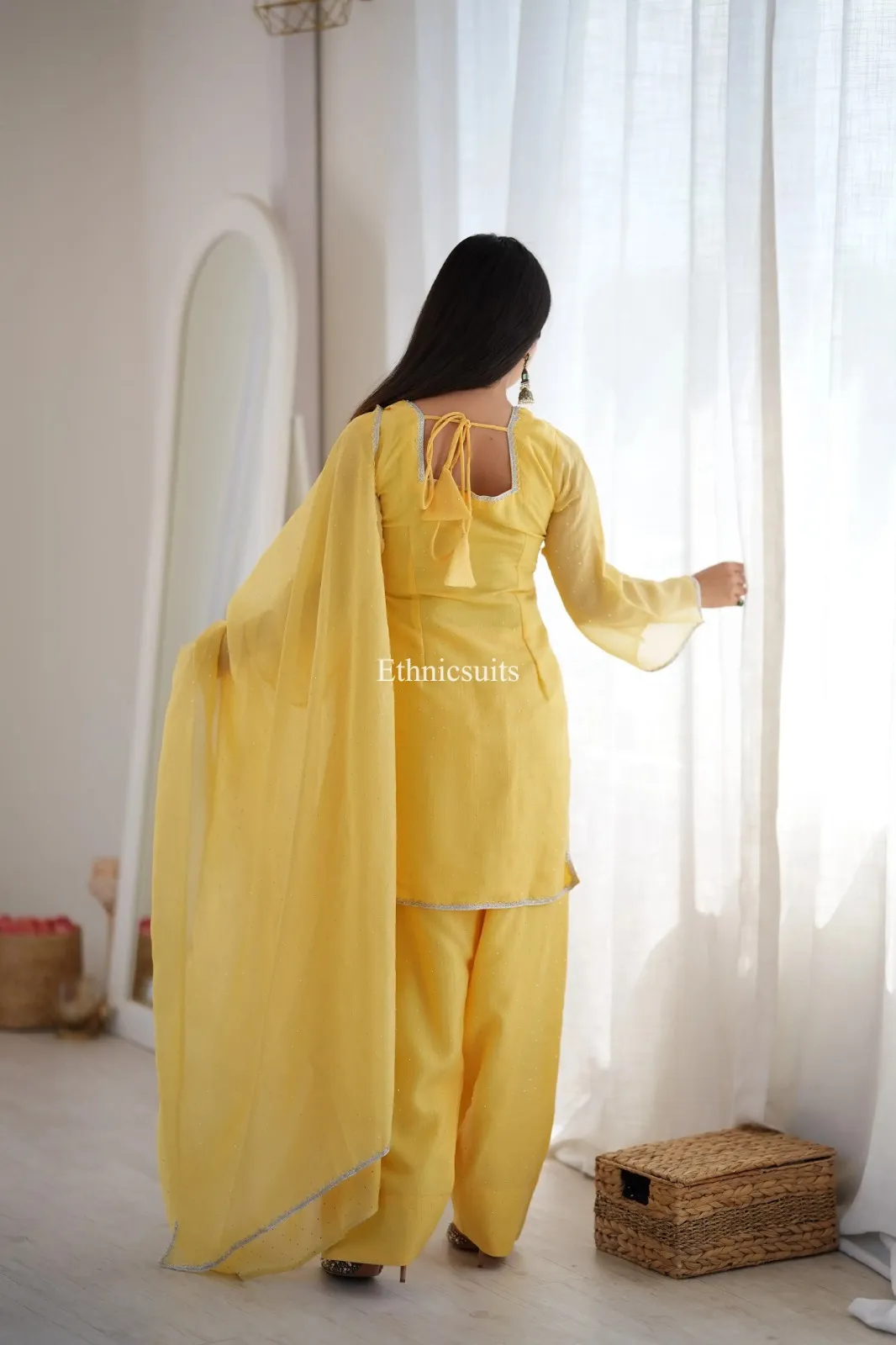 Pastel Yellow Farsi Salwar Suit