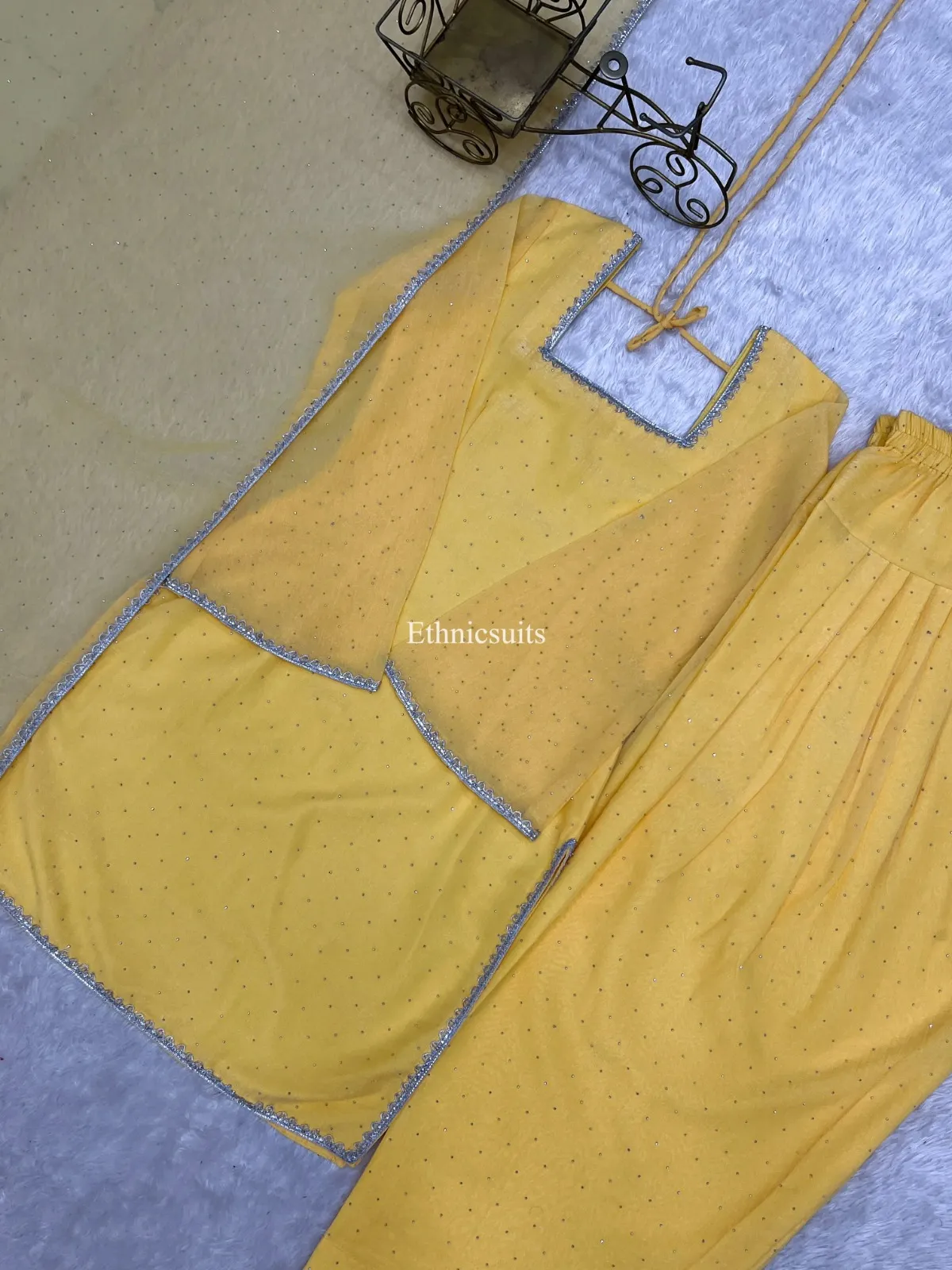Pastel Yellow Farsi Salwar Suit