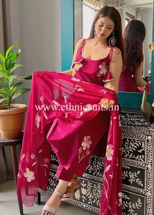 Rani Color Sleeveless Ethnic Suits