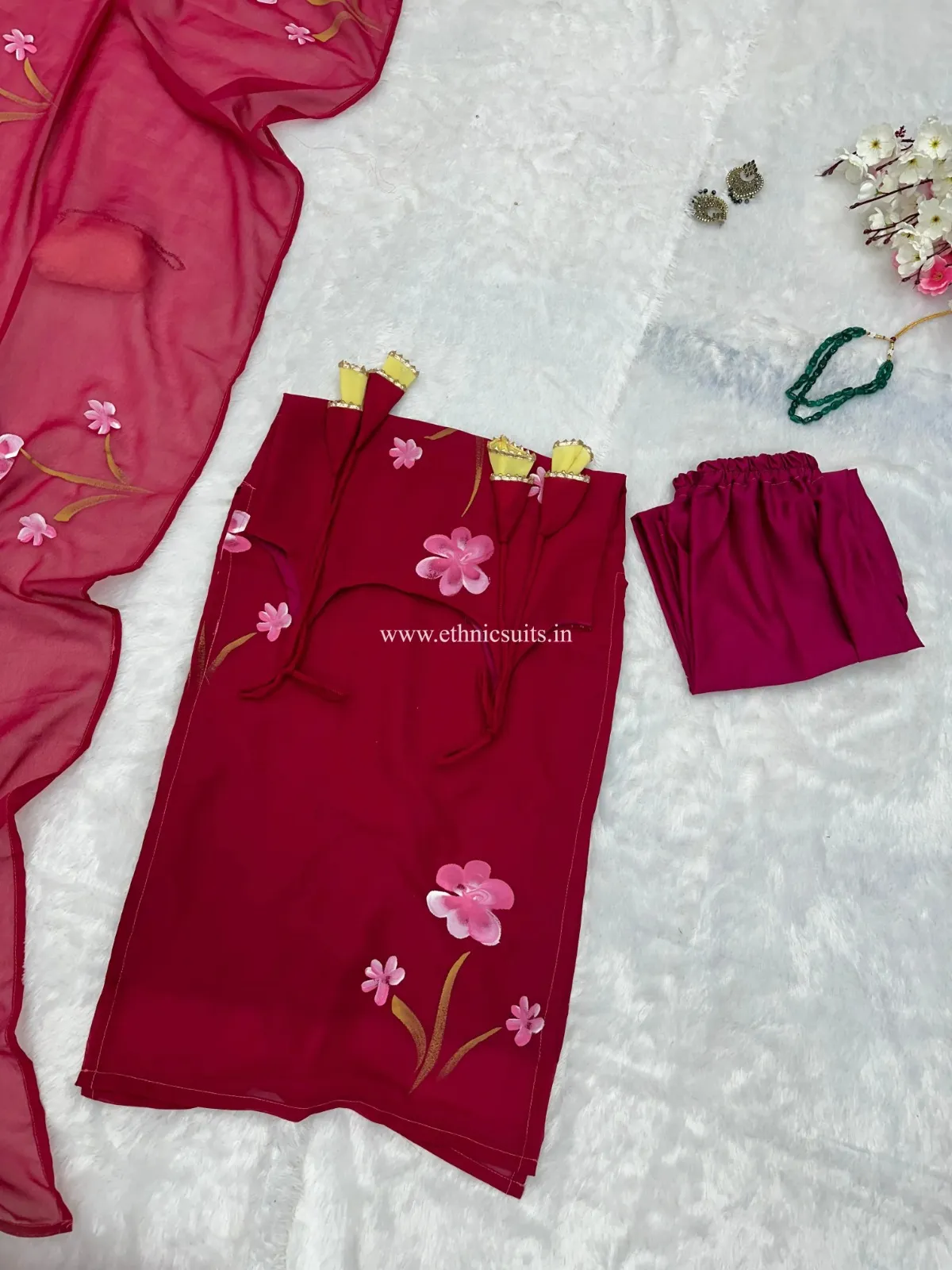 Rani Color Sleeveless Ethnic Suits