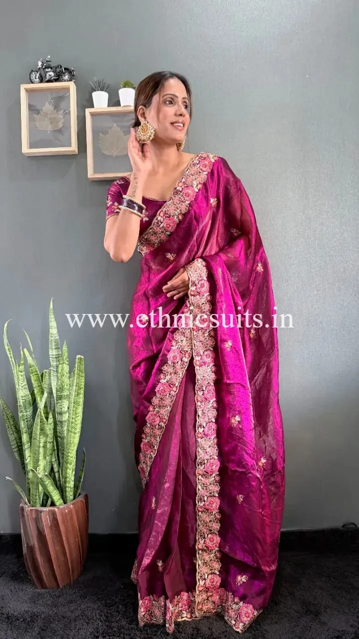 Readymade Saree to Wear in Diwali Pooja