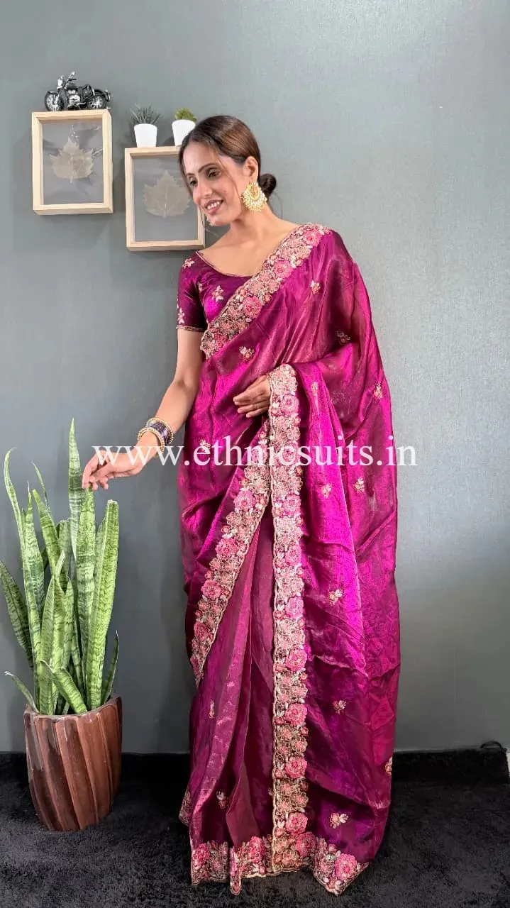 Readymade Saree to Wear in Diwali Pooja