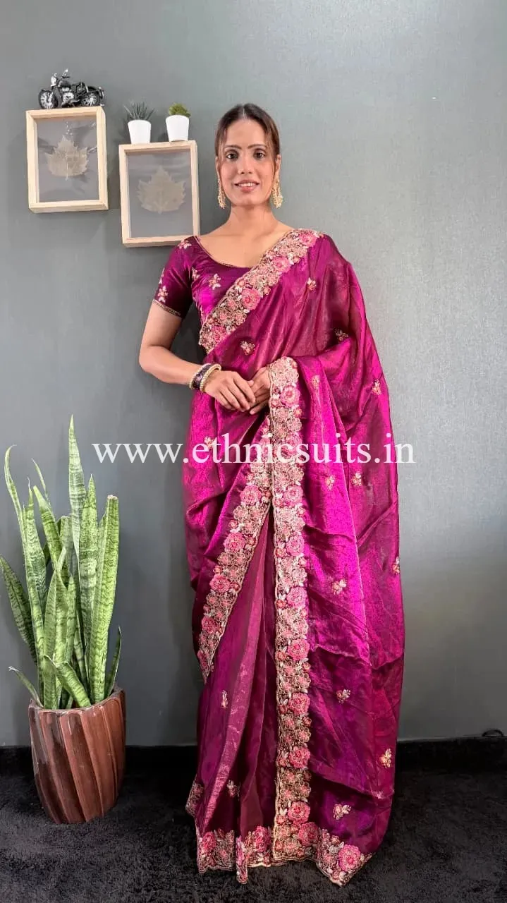 Readymade Saree to Wear in Diwali Pooja